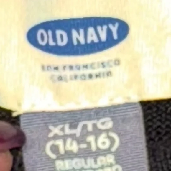 This is my Christmas sweater size XL, Old Navy, black - Picture 3 of 3